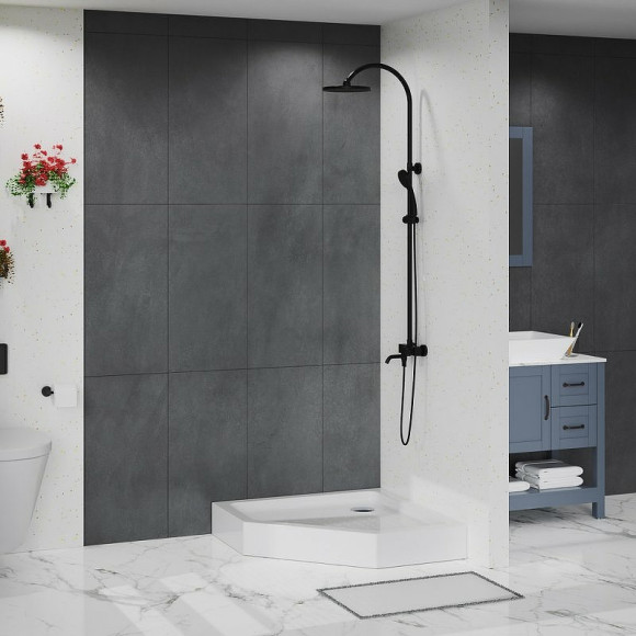 Акриловый поддон для душа BelBagno Tray 90x90 TRAY-BB-P-90-15-W Белый