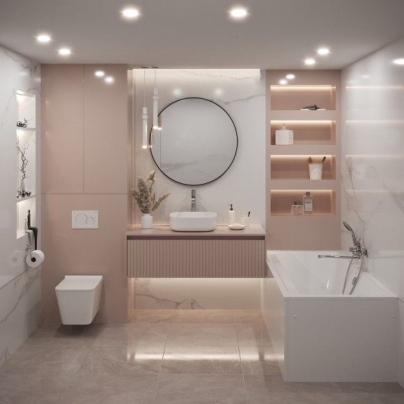 Акриловая ванна Corpa Nera Bellini 180x80 CN05020WH без гидромассажа