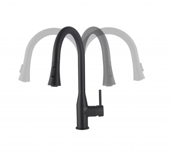 Смеситель для кухни Timo Saona 2336/03FL Черный Смеситель для кухни Timo Saona 2336/03FL Черный