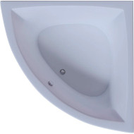 Акриловая ванна Aquatek Юпитер 150х150 UPT150-0000026 без гидромассажа с фронтальной панелью с каркасом (вклеенный) со слив-переливом