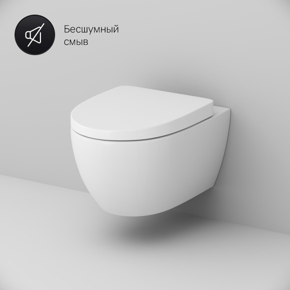 Комплект унитаза AM.PM Awe C111738WH+C117852WH с инсталляцией Grohe Rapid SL 38721001 с сиденьем Микролифт и клавишей смыва Хром