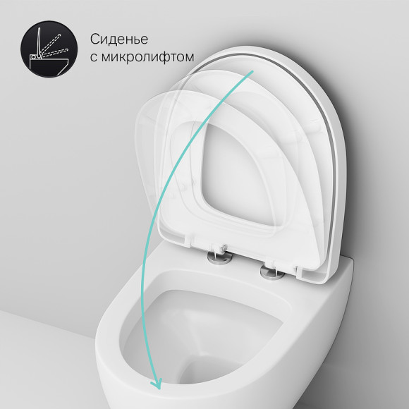 Комплект унитаза AM.PM Awe C111738WH+C117852WH с инсталляцией Grohe Rapid SL 38721001 с сиденьем Микролифт и клавишей смыва Хром
