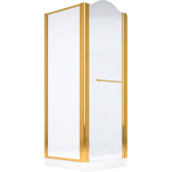 Душевой уголок Migliore Diadema 90x90 R 22702 профиль Золото стекло прозрачное