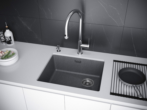 Кухонная мойка Paulmark Lumi 55 UNI LU55-DG Графит Кухонная мойка Paulmark Lumi 55 UNI LU55-DG Графит