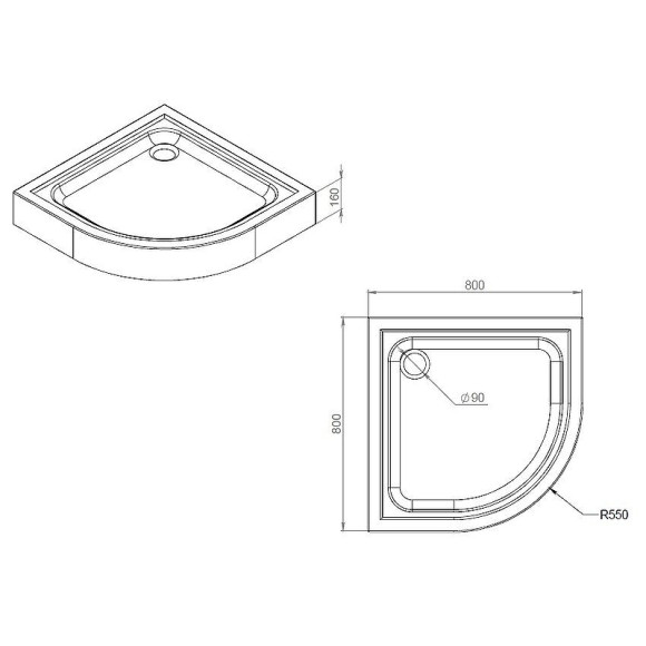 Акриловый поддон для душа AM.PM Gem 80x80 Белый Акриловый поддон для душа AM.PM Gem 80x80 Белый