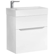 Тумба под раковину Raval Brik 55 Brk.01.55/P/W/RL подвесная Белая
