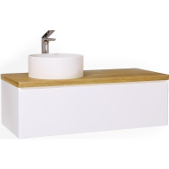 Тумба под раковину Jorno Solis New 120 SolN.01.120/P/W/JR подвесная Белая Тумба под раковину Jorno Solis New 120 SolN.01.120/P/W/JR подвесная Белая