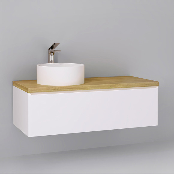 Тумба под раковину Jorno Solis New 120 SolN.01.120/P/W/JR подвесная Белая Тумба под раковину Jorno Solis New 120 SolN.01.120/P/W/JR подвесная Белая