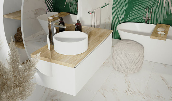 Тумба под раковину Jorno Solis New 120 SolN.01.120/P/W/JR подвесная Белая Тумба под раковину Jorno Solis New 120 SolN.01.120/P/W/JR подвесная Белая