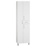 Шкаф пенал Style Line Эко Стандарт 54 с бельевой корзиной Белый