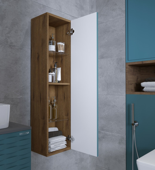 Шкаф пенал Grossman Альба 30 303010 подвесной Веллингтон Бриз Шкаф пенал Grossman Альба 30 303010 подвесной Веллингтон Бриз