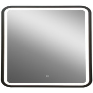Зеркало Art&Max Genova AM-Gen-900-800-DS-F с подсветкой с сенсорным выключателем Черное