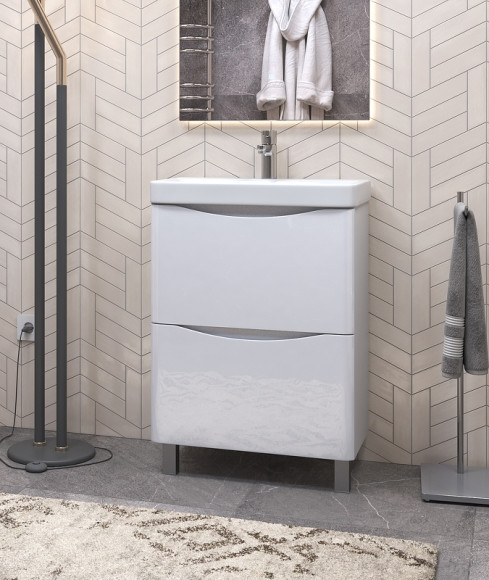 Тумба под раковину Vigo Glem 60 tn.GLE.9595.60.2Y Белая