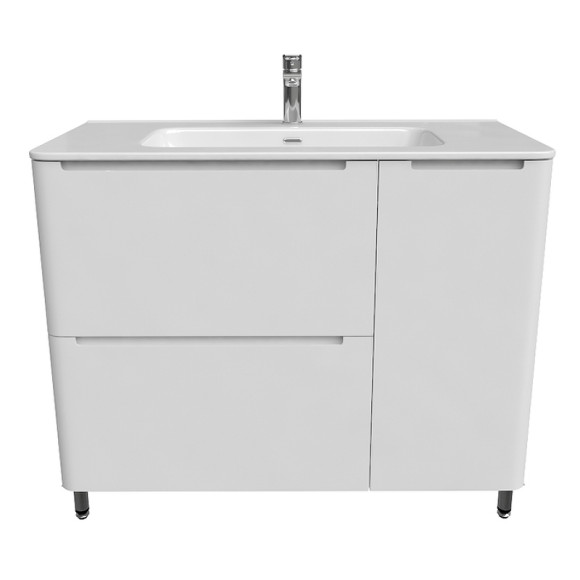 Тумба с раковиной Iddis Edifice 100 EDI10WFi95K Белая