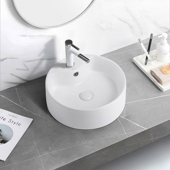 Раковина Abber Bequem 40 AC2104 Белая Раковина Abber Bequem 40 AC2104 Белая