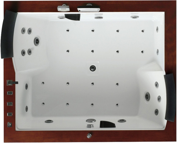 Акриловая ванна Gemy 186х151 G9052 II O L с гидромассажем Акриловая ванна Gemy 186х151 G9052 II O L с гидромассажем