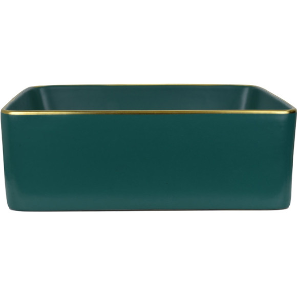 Раковина-чаша Bronze de Luxe 40 1063 Зеленая с золотым ободом Раковина-чаша Bronze de Luxe 40 1063 Зеленая с золотым ободом