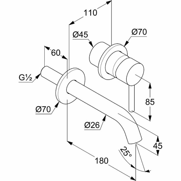 Смеситель для раковины Kludi Bozz 382445376 Белый матовый Смеситель для раковины Kludi Bozz 382445376 Белый матовый