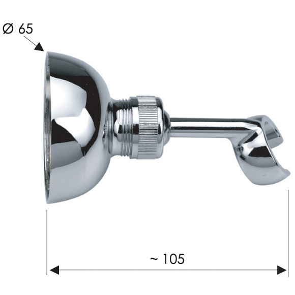 Держатель ручного душа Remer 338VO Бронза Держатель ручного душа Remer 338VO Бронза