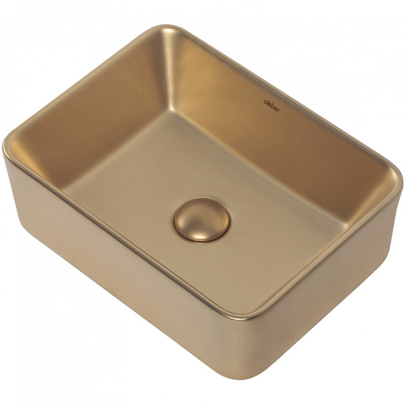 Раковина-чаша Abber Rechteck 40 AC2213MMG Золото матовое Раковина-чаша Abber Rechteck 40 AC2213MMG Золото матовое