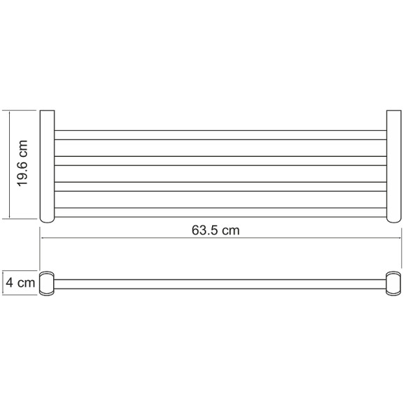 Полка для полотенец WasserKRAFT Berkel K-6811 Хром Полка для полотенец WasserKRAFT Berkel K-6811 Хром