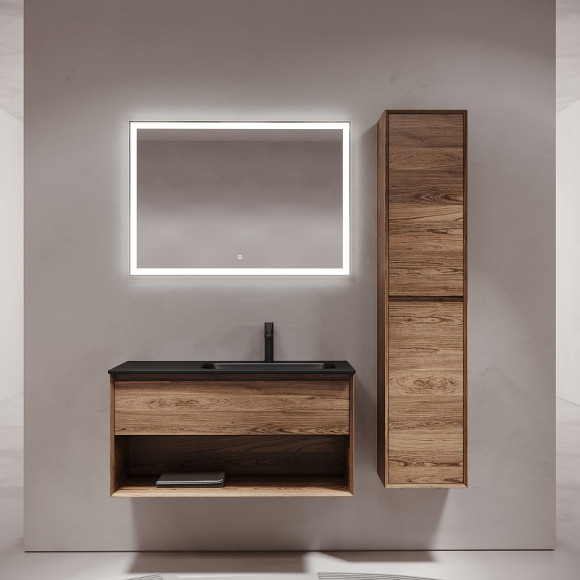 Тумба под раковину Sancos Marmi 1.0 100 R MR1.0100RECH подвесная Дуб чарльстон