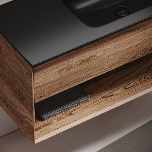 Тумба под раковину Sancos Marmi 1.0 100 R MR1.0100RECH подвесная Дуб чарльстон