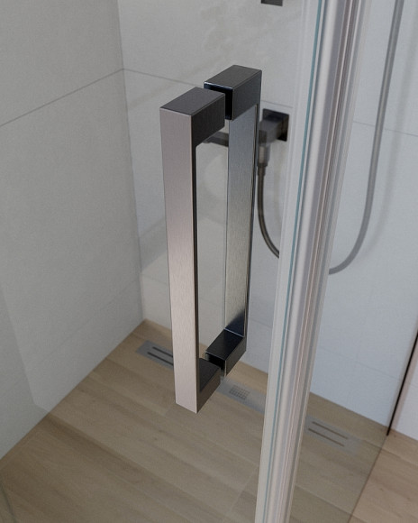 Душевой уголок Cezares Slider 100x80 SLIDER-AH-1-80-90/100-C-GM профиль Оружейная сталь стекло прозрачное