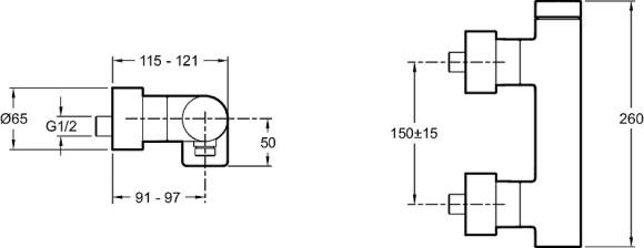 Смеситель для душа Jacob Delafon Composed E73091-TT Титан