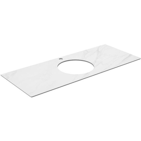 Столешница под раковину Kerama Marazzi Plaza Classic Neo Монте тиберио 120 PL5.SG507120R\120 Белый мрамор