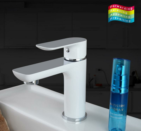 Смеситель для раковины Gappo G48 G1048 Белый Хром Смеситель для раковины Gappo G48 G1048 Белый Хром