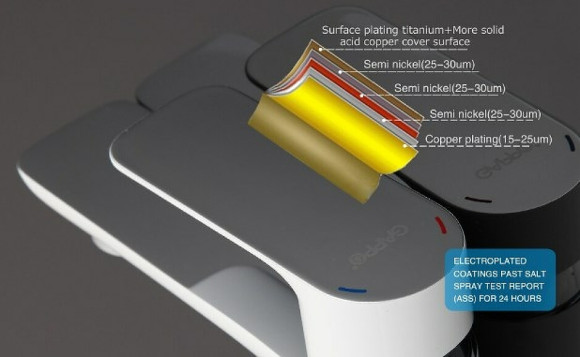 Смеситель для раковины Gappo G48 G1048 Белый Хром Смеситель для раковины Gappo G48 G1048 Белый Хром