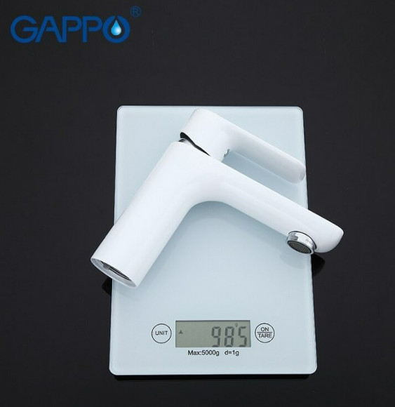 Смеситель для раковины Gappo G48 G1048 Белый Хром Смеситель для раковины Gappo G48 G1048 Белый Хром