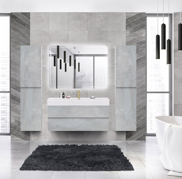 Тумба под раковину Cezares Molveno 46 120 MOLVENO 46-120-2C-SO-BET подвесная Beton