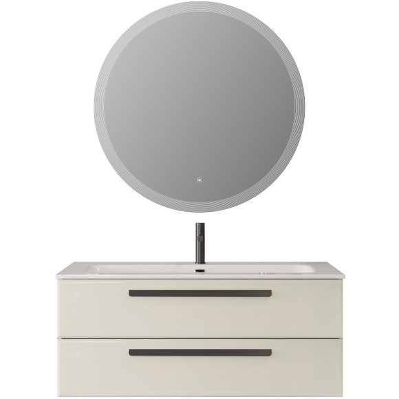 Тумба под раковину Cezares Eco-Cer-N 120 ECO-CER-N-1200-2C-SO-AS-P подвесная Альпака брашированная без ручек