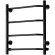 Электрический полотенцесушитель Тругор ПЭК 6 СП 60x50 Черный