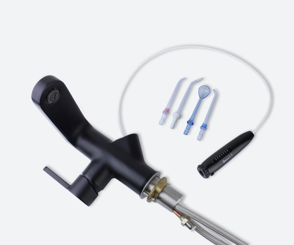 Смеситель для раковины Bronze de Luxe Optima 10188B Черный матовый Смеситель для раковины Bronze de Luxe Optima 10188B Черный матовый