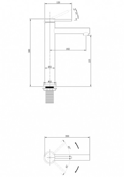 Смеситель для раковины Abber Emotion AF8811 Хром Смеситель для раковины Abber Emotion AF8811 Хром