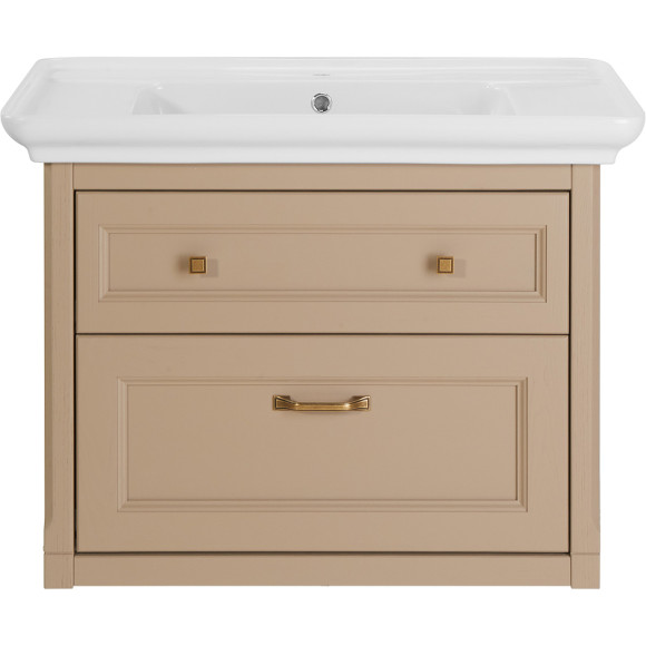 Тумба под раковину ASB-Woodline Толедо 85 11212 подвесная Капучино Тумба под раковину ASB-Woodline Толедо 85 11212 подвесная Капучино