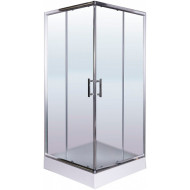 Душевой уголок Esbano ESR-8024 90x90 ESUGR8024 профиль Хром стекло рифленое