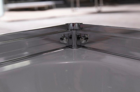 Душевой уголок Esbano ESR-8024 90x90 ESUGR8024 профиль Хром стекло рифленое