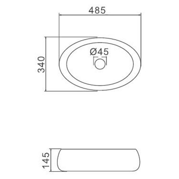 Раковина-чаша Gappo 49 GT305 Белая
