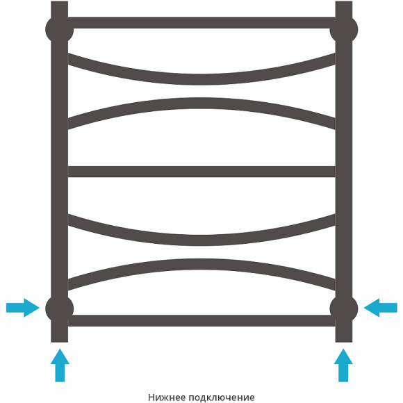 Водяной полотенцесушитель Сунержа Ажур 600х500 30-0255-6050 Белый матовый Водяной полотенцесушитель Сунержа Ажур 600х500 30-0255-6050 Белый матовый
