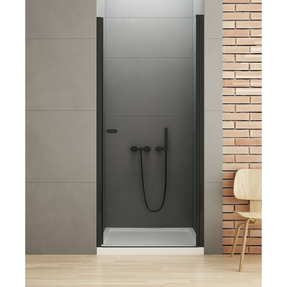 Душевая дверь New Trendy New Soleo Black 80 D-0210A профиль Черный стекло прозрачное Душевая дверь New Trendy New Soleo Black 80 D-0210A профиль Черный стекло прозрачное
