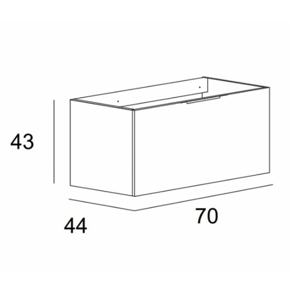 Тумба под раковину Cezares Premium 70 55436 подвесная Bianco opaco Тумба под раковину Cezares Premium 70 55436 подвесная Bianco opaco