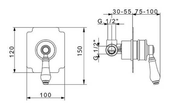 Смеситель для душа Migliore Ermitage 18622 Хром