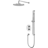 Душевая система Whitecross Y brushed nickel YSET09NIB с термостатом Брашированный никель Душевая система Whitecross Y brushed nickel YSET09NIB с термостатом Брашированный никель