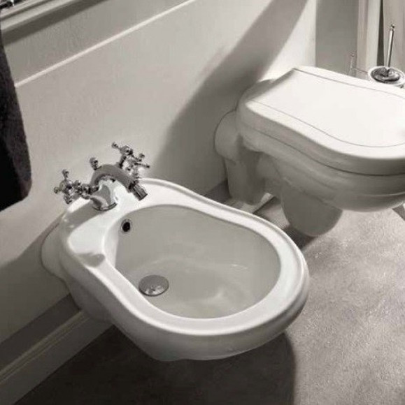 Биде Kerasan Retro 102601*1 подвесное Белое