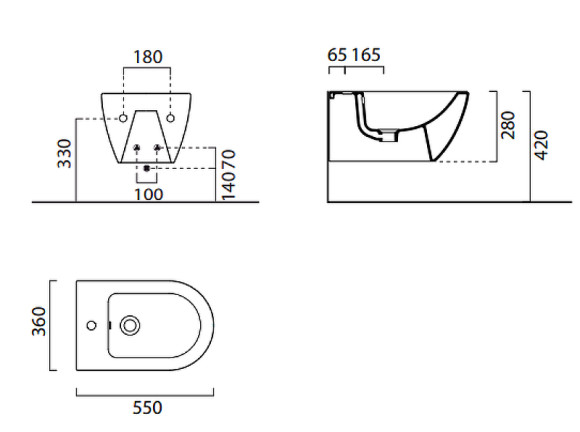 Биде GSI Pura 8865111 подвесное Белое глянцевое Биде GSI Pura 8865111 подвесное Белое глянцевое