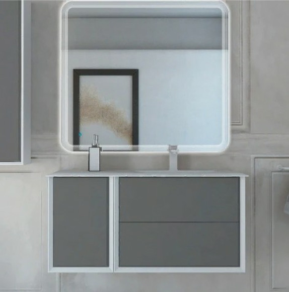 Тумба под раковину Cezares Bellagio 70 55301 подвесная Grigio nuvola